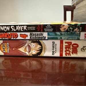 Demon Slayer, Naruto, and One Piece Manga Set